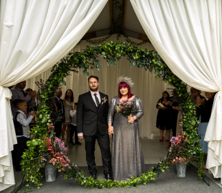 Liz Melvin Photography
Anna Fink Designer/Dressmaker Oxford
Ashley Wild Bridal  (headpiece)