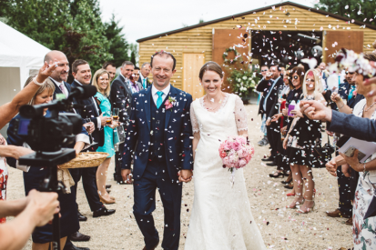 Biodegradable confetti!
Photo by Dale Stephens Photography