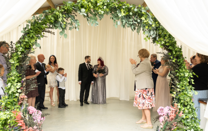 Liz Melvin Photography
Anna Fink Designer/Dressmaker Oxford
Ashley Wild Bridal  (headpiece)
