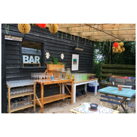 Wonderful home made outdoor bar